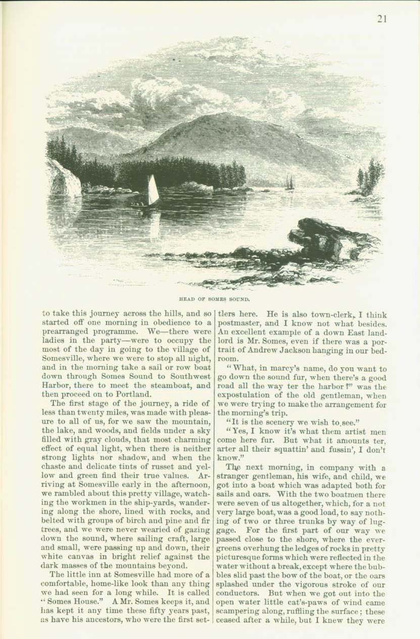 MOUNT DESERT, 1872: an early history of the Maine island that is now Acadia National Park. vist0029h